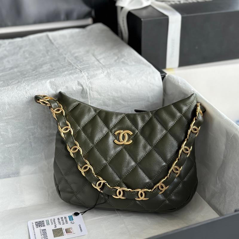 Chanel Handbags AS3562 Dark Green